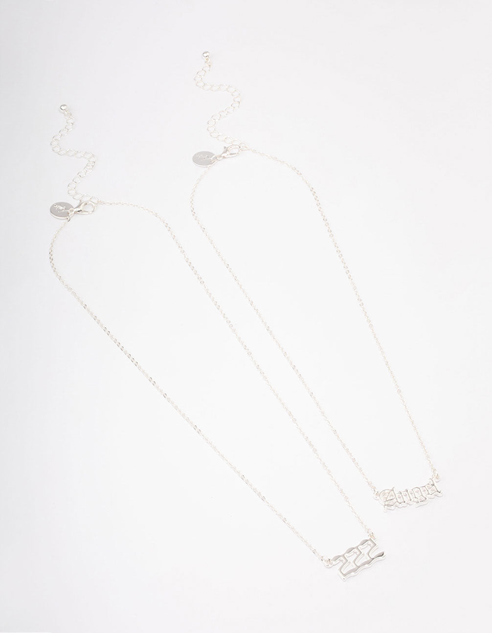 Silver Plated Angel Number '222' Necklace Pack