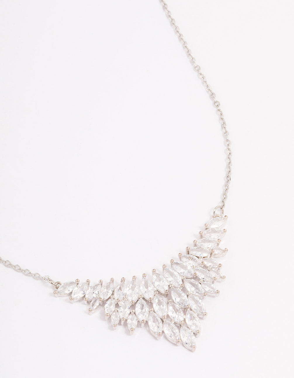 Silver Cubic Zirconia Short Necklace