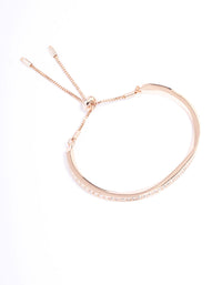 Rose Gold Diamante Toggle Bracelet - link has visual effect only