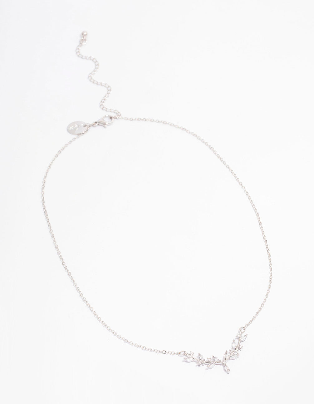 Silver Dainty Leafy Vine Necklace