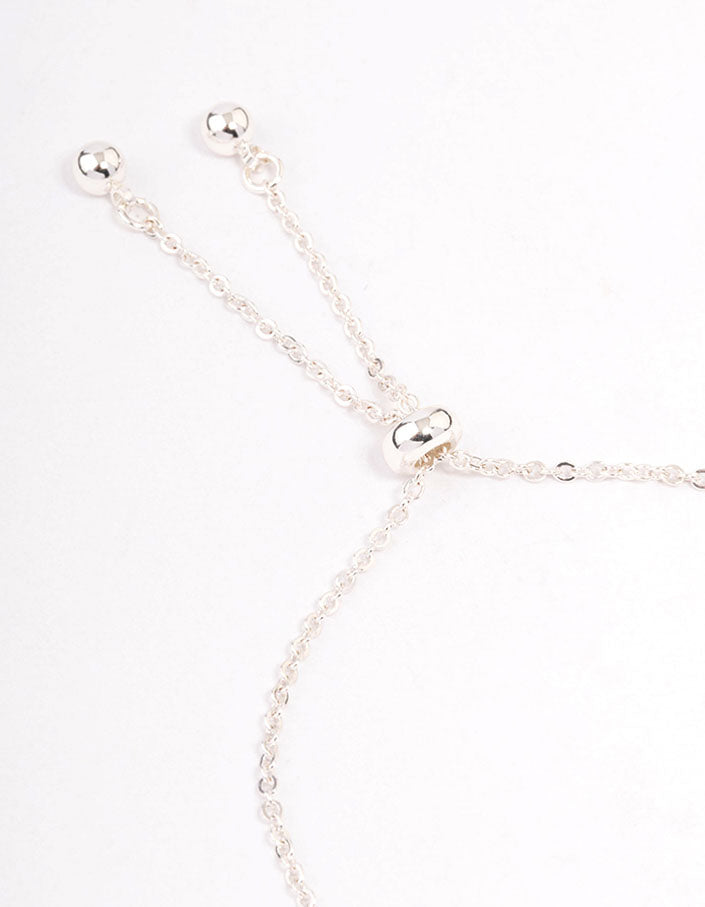 Silver Plated Capricorn Script Bracelet