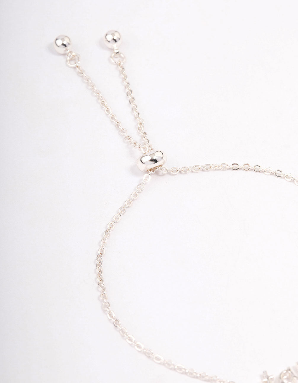 Silver Plated Taurus Script Bracelet