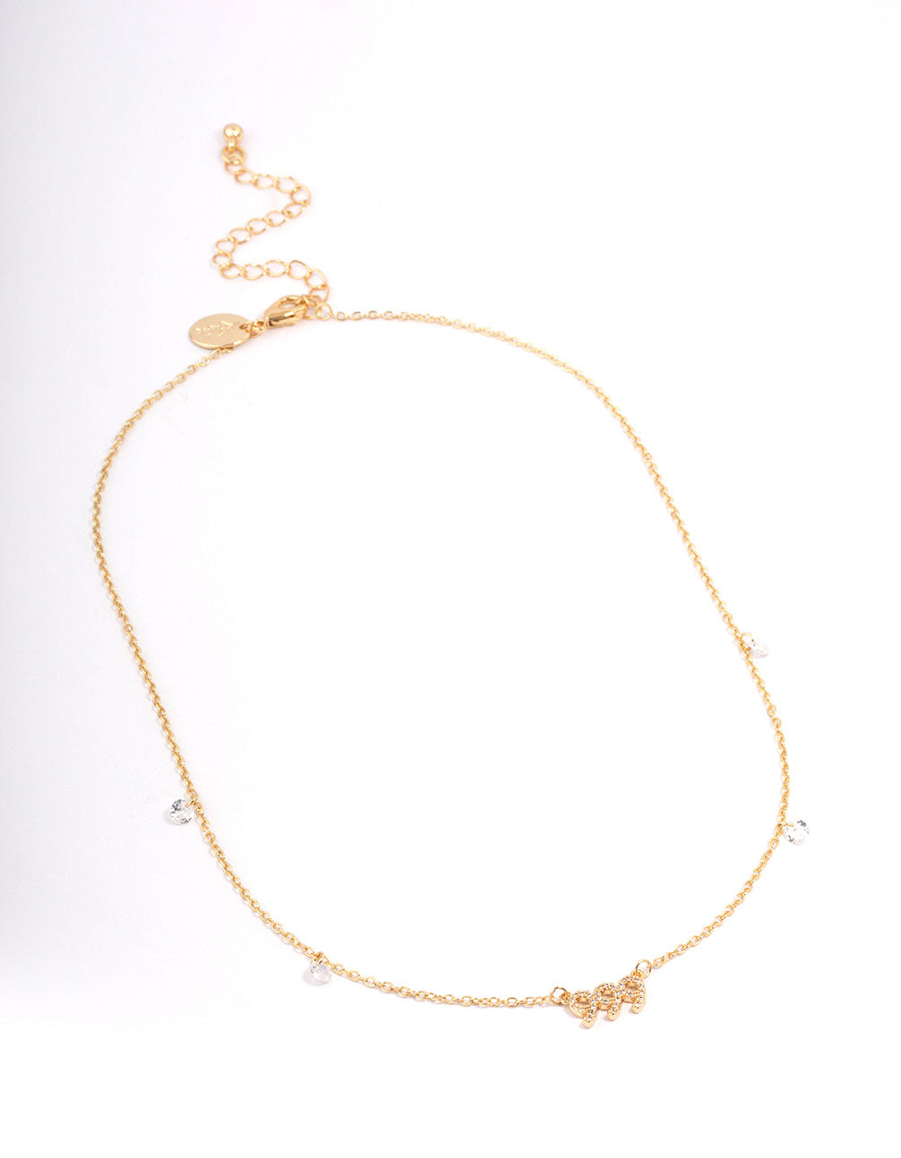 Gold Plated 999 Angel Number Cubic Zirconia Pendant Necklace