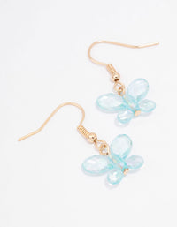 Blue Butterfly Drop Earrings - link has visual effect only