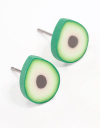 Green Avocado Stud Earrings - link has visual effect only