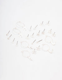 Silver Celestial Cross Earring 12-Pack - link has visual effect only