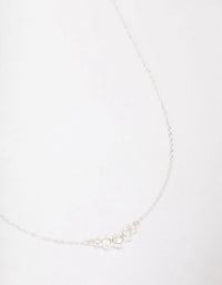 Silver Graduating Diamante Chain Necklace - link has visual effect only