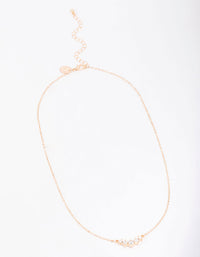 Gold Graduating Diamante Layered Chain Necklace - link has visual effect only