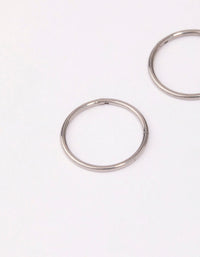 Titanium Fine Sleeper Earrings 10mm - link has visual effect only
