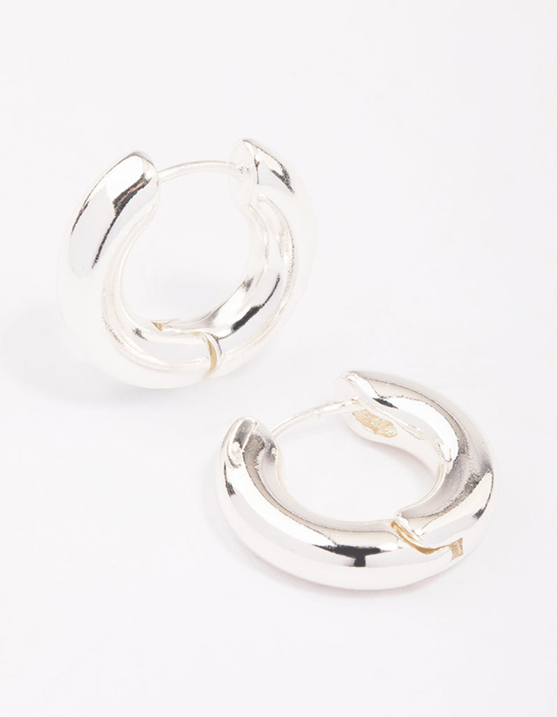 Gold Small Plain Clicker Hoop Earrings - Lovisa