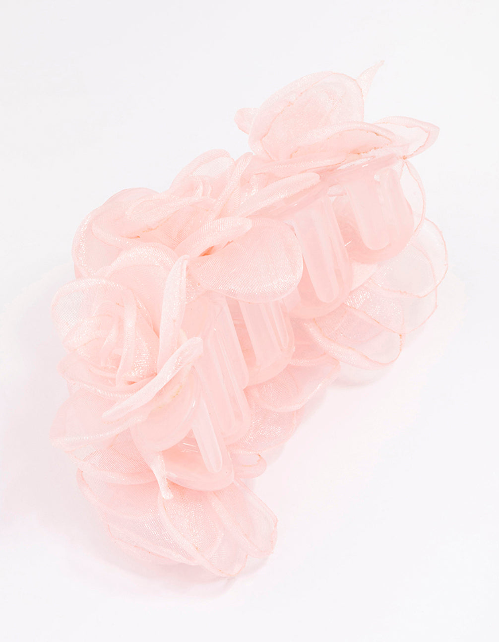 Pink Mixed Trio Flower Hair Claw Clip