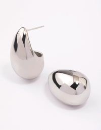 Waterproof Stainless Steel Large Teardrop Earrings - link has visual effect only