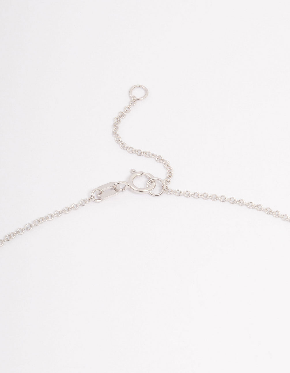 Platinum Sterling Silver Cushion Cut Cubic Zirconia Pendant Necklace