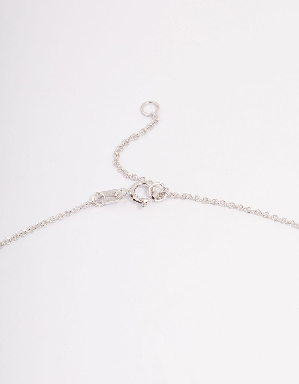 Platinum Sterling Silver Puffy Heart Cubic Zirconia Pendant Necklace