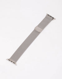 Silver Mesh Strap Watch Band 38/40/41mm - link has visual effect only