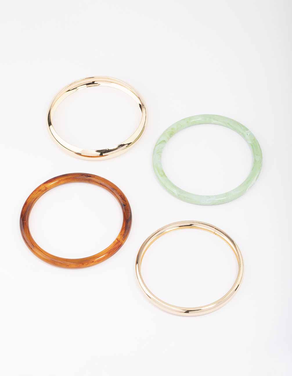 Acrylic Mixed Bangle 4-Pack