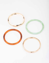 Acrylic Mixed Bangle 4-Pack - link has visual effect only
