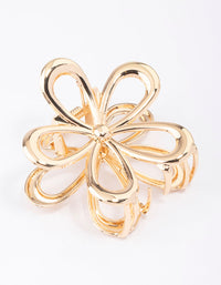 Gold Daisy Flower Hair Claw Clip - link has visual effect only