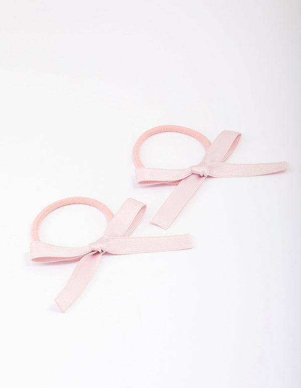 Pink Mini Bow Hair Tie Pack