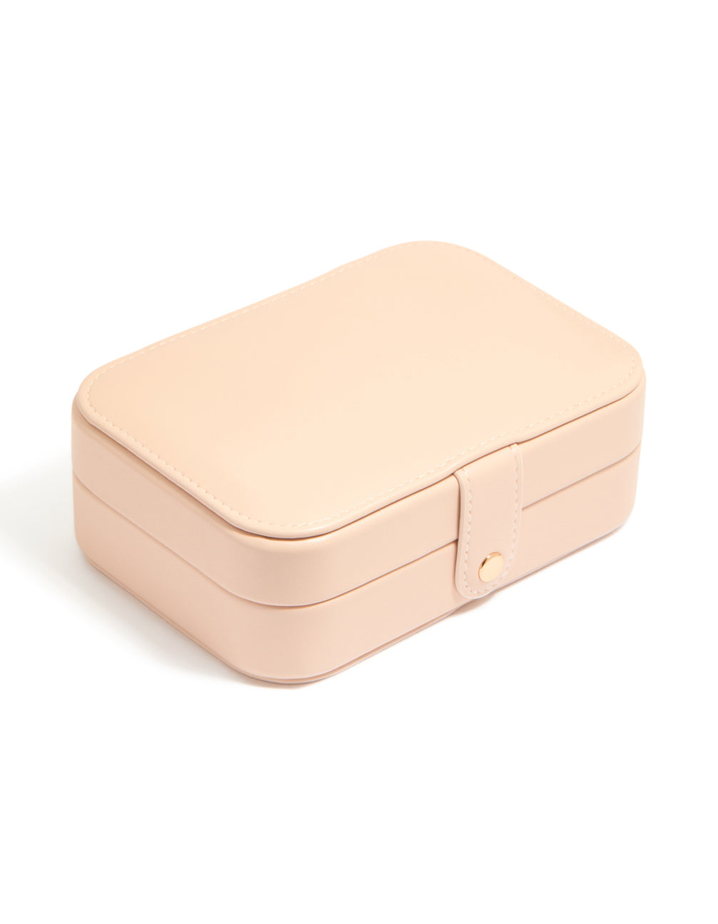 Blush PU Leather Rectangular Jewellery Box
