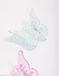 Pastel Irregular Butterfly Hair Claw Clip Pack - link has visual effect only