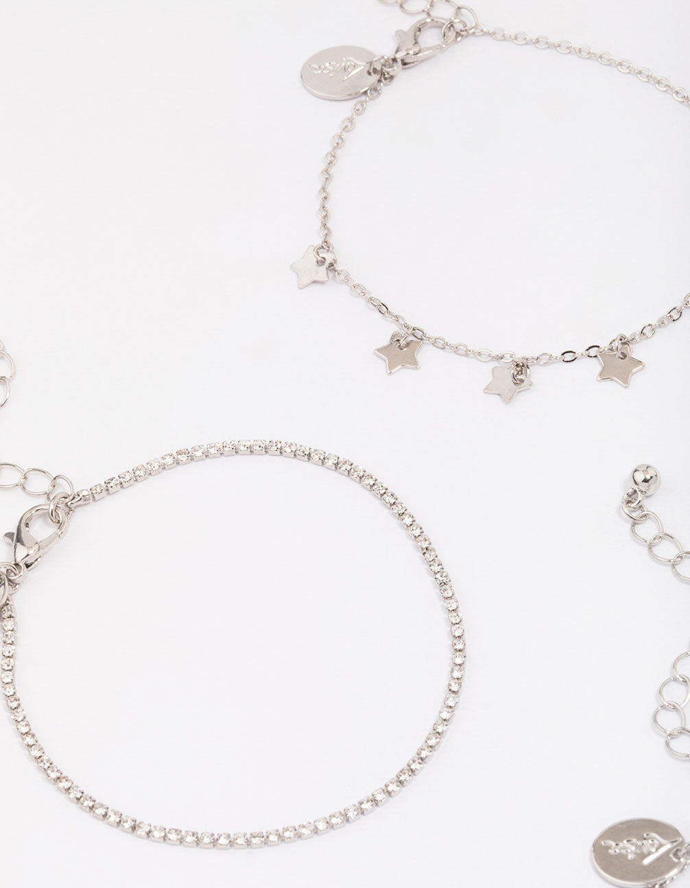Silver Mini Star Bracelet 4-Pack