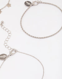 Silver Mini Star Bracelet 4-Pack - link has visual effect only