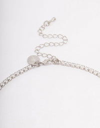 Silver Cubic Zirconia Teardrop Jewellery Set - link has visual effect only