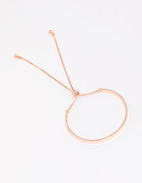 Rose Gold Simple Toggle Bracelet - link has visual effect only
