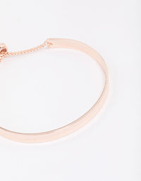 Rose Gold Simple Toggle Bracelet - link has visual effect only