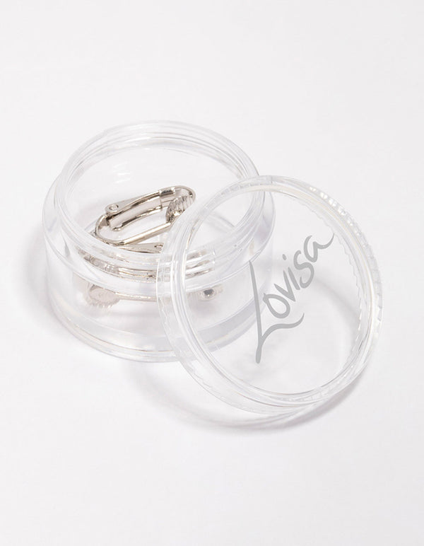 Silver Clip On Stud Earring Converter
