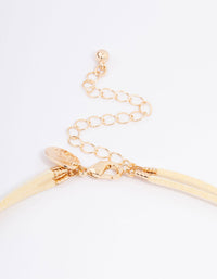 Gold Multi Detail Flower Choker - link has visual effect only