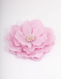 Move Fabric Chiffon Flower Hair Clip & Brooch Pin - link has visual effect only