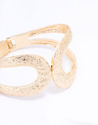 Gold Hammered Hinge Bangle - link has visual effect only