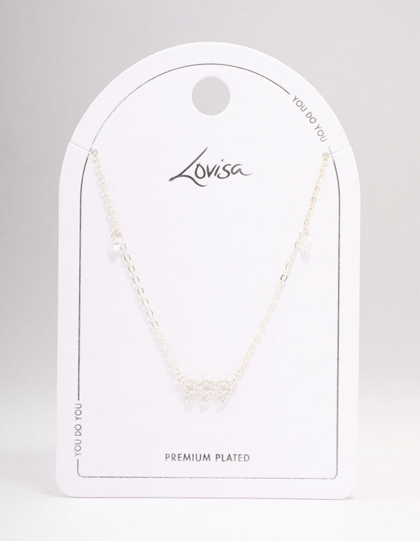 Silver Plated 999 Angel Number Cubic Zirconia Chain Necklace
