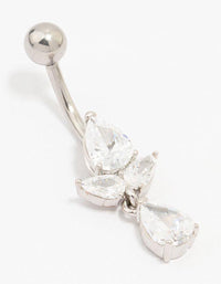Surgical Steel Pear-Shape Drop Belly Piercing - link has visual effect only