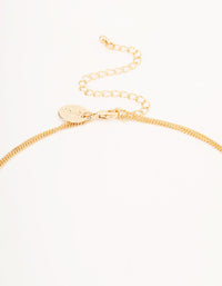 Gold Double Row Long Bar Necklace - link has visual effect only