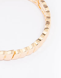 Gold Wave Stretch Bracelet - link has visual effect only