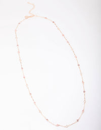 Rose Gold Stone Necklace - link has visual effect only