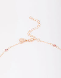 Rose Gold Stone Necklace - link has visual effect only