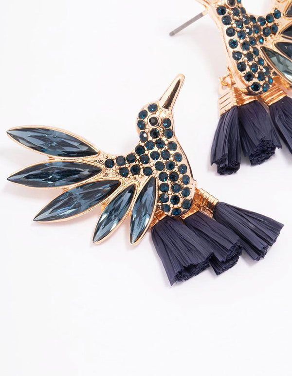 Two-Toned Hummingbird Stud Earrings