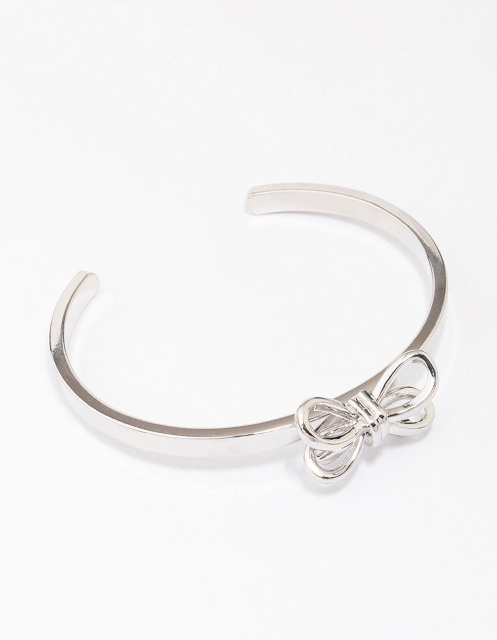Silver Bow Wrist Cuff