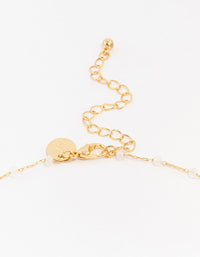 Gold Plated Brass Station Puffy Cubic Zirconia Heart Pendant Necklace - link has visual effect only