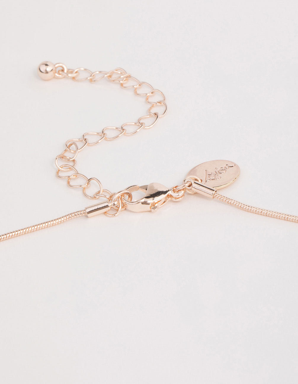 Rose Gold Neutral Stone Necklace