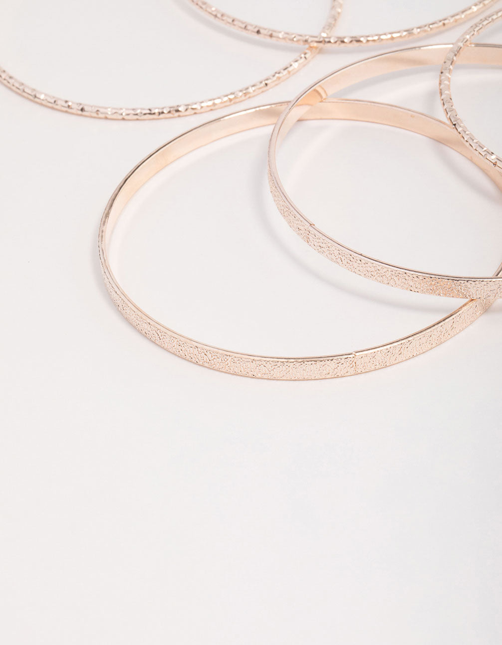 Mixed Rose Gold Bangle Pack