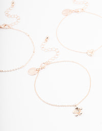 Rose Gold Timeless Bracelet 3-Pack - link has visual effect only