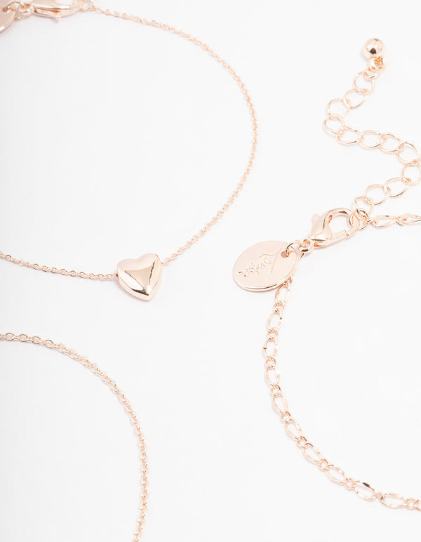 Rose Gold Timeless Bracelet 3-Pack