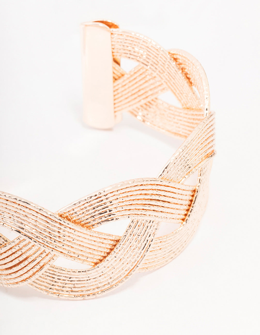 Rose Gold Twisted Wrist Cuff