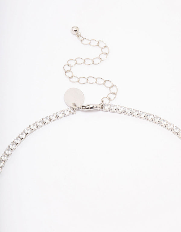 Silver Cubic Zirconia Jewellery Set