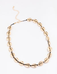 Gold Cowrie Shell Necklace - link has visual effect only
